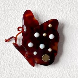 Marc Jacob’s Vintage Butterfly Brooch Pin Handmade in France Acrylic 90s Y2K